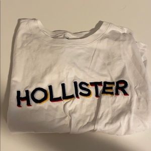 WHITE HOLLISTER TEE
